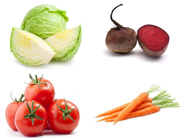 El repollo, la remolacha, los tomates y las zanahorias son vegetales asequibles que aumentan la potencia masculina